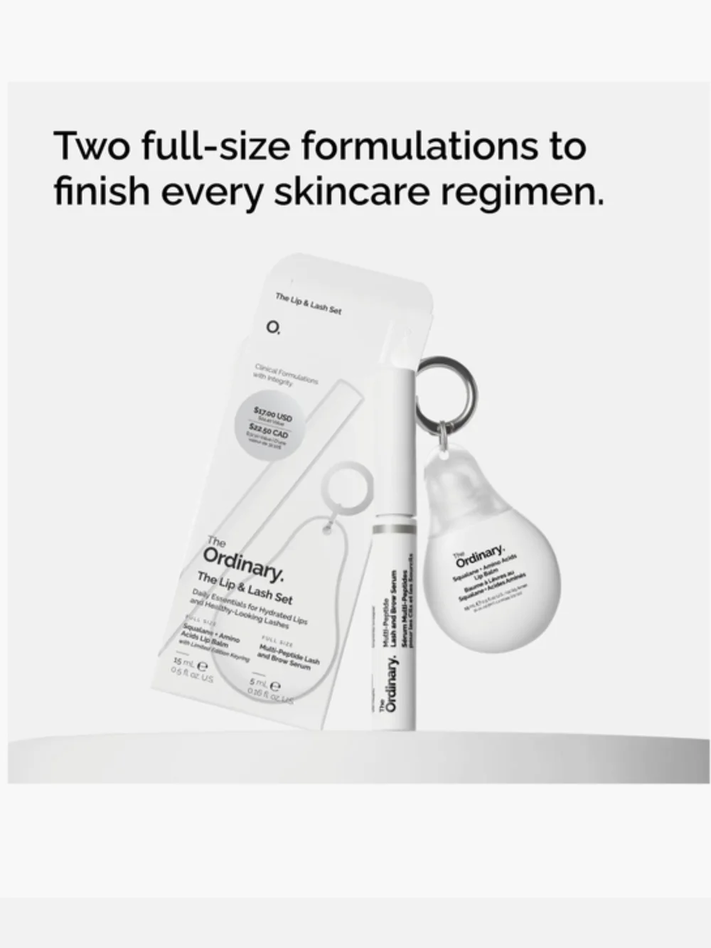 The Ordinary Lip & Lash Set - NIB